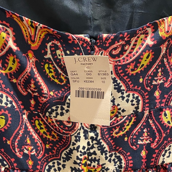 NWT J. Crew Medallion Paisley Dress - Picture 4 of 11